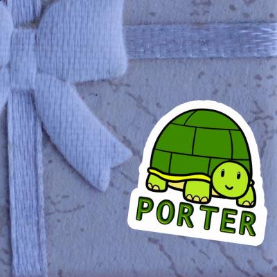 Porter Aufkleber Schildkröte Gift package Image