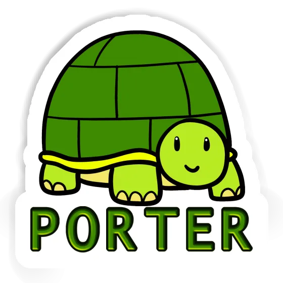 Porter Aufkleber Schildkröte Notebook Image