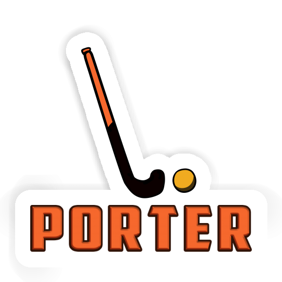 Aufkleber Unihockeyschläger Porter Laptop Image
