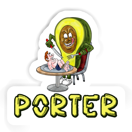 Porter Sticker Avocado Laptop Image