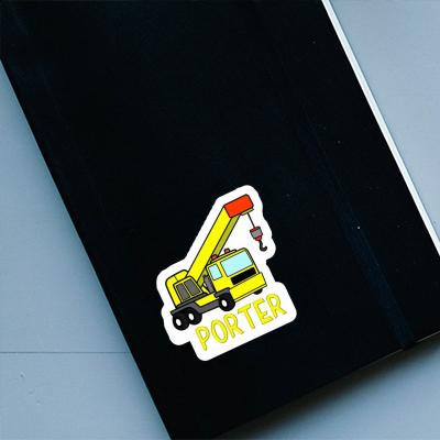 Vehicle Crane Sticker Porter Laptop Image