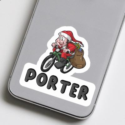 Bicycle Rider Sticker Porter Notebook Image