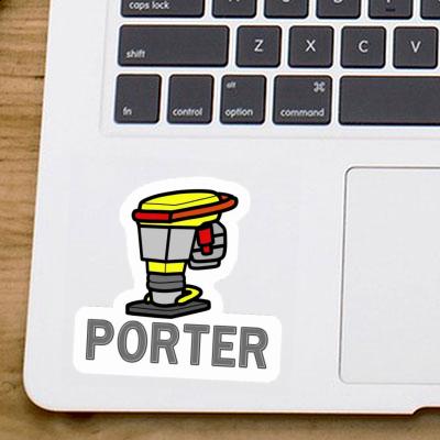 Sticker Vibratory tamper Porter Laptop Image