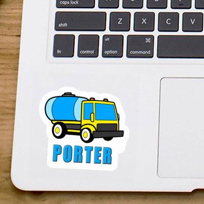 Porter Sticker Water Truck Image