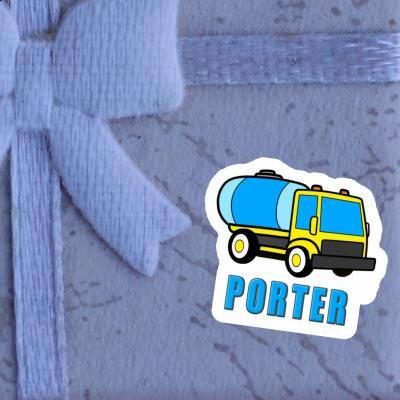 Porter Sticker Water Truck Notebook Image