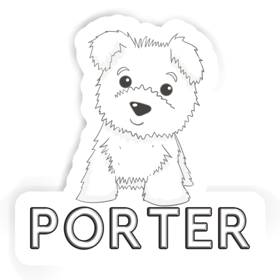 Sticker Porter Terrier Notebook Image
