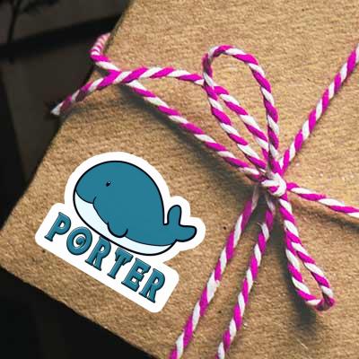 Sticker Porter Whale Gift package Image