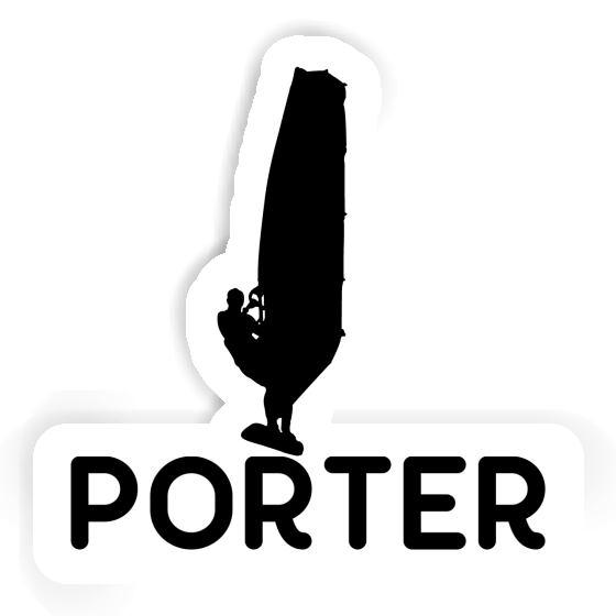 Sticker Porter Windsurfer Laptop Image