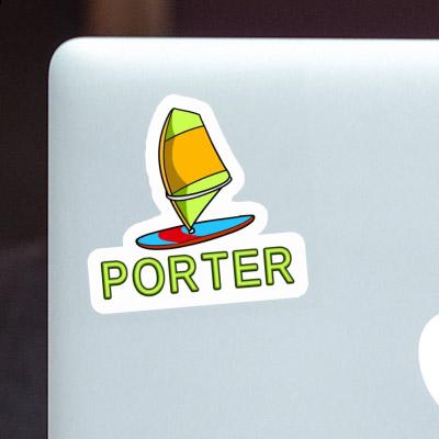 Sticker Porter Windsurfbrett Laptop Image