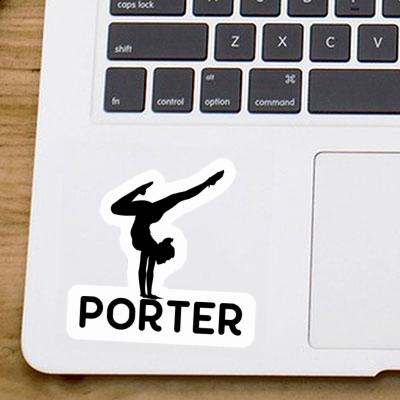 Porter Autocollant Femme de yoga Gift package Image