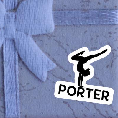 Porter Autocollant Femme de yoga Gift package Image