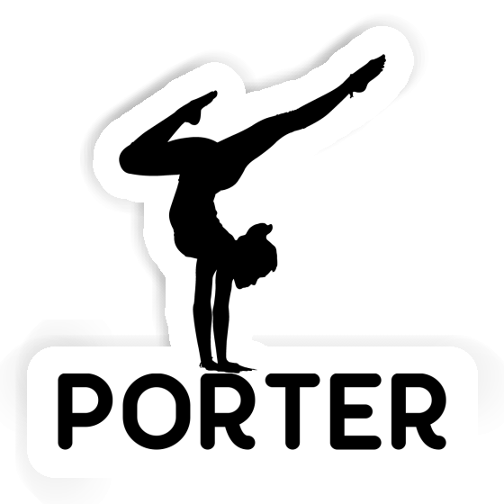 Porter Sticker Yoga Woman Gift package Image