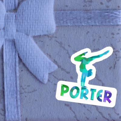 Porter Sticker Yoga Woman Image