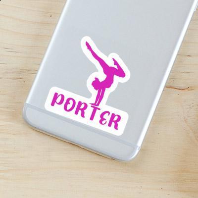 Sticker Yoga-Frau Porter Gift package Image