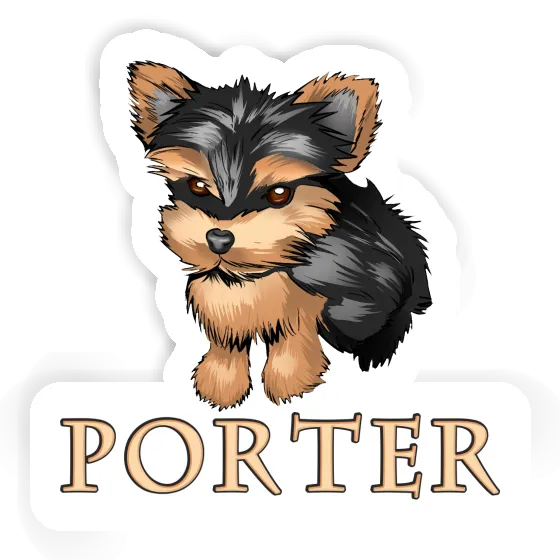 Sticker Porter Yorkshire Terrier Gift package Image