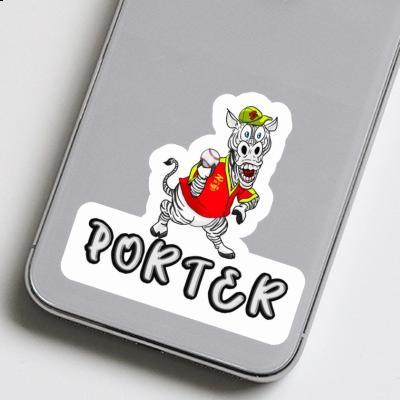 Porter Sticker Zebra Laptop Image