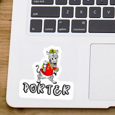 Porter Sticker Zebra Laptop Image