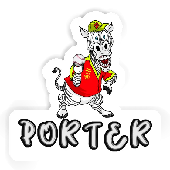 Porter Sticker Zebra Laptop Image