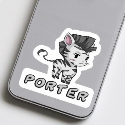 Sticker Porter Zebra Gift package Image