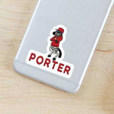 Porter Autocollant Zèbre Image