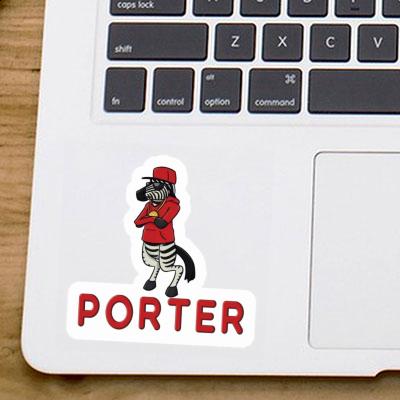 Sticker Porter Zebra Notebook Image