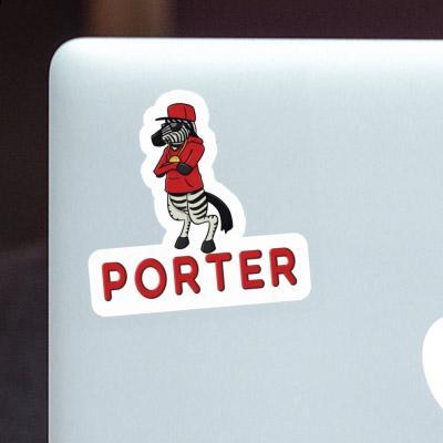 Porter Sticker Zebra Laptop Image