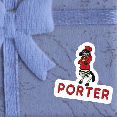 Sticker Porter Zebra Gift package Image
