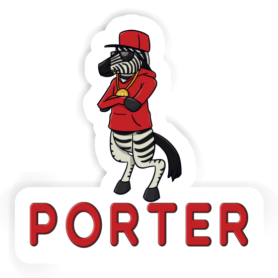 Sticker Porter Zebra Image
