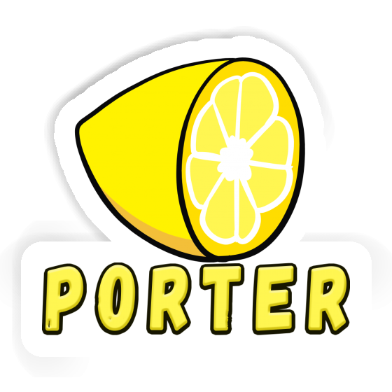 Aufkleber Zitrone Porter Gift package Image