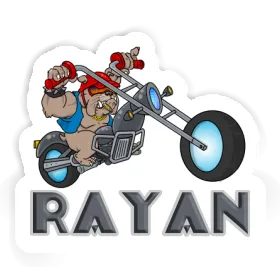 Aufkleber Rayan Motorradfahrer Image