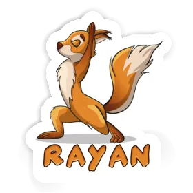 Aufkleber Yoga-Eichhörnchen Rayan Image