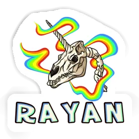 Sticker Rayan Unicorn Skull Image