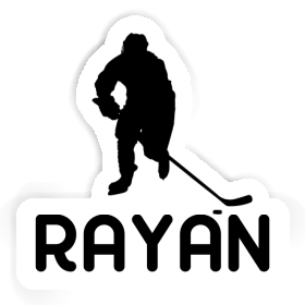 Sticker Rayan Hockey Player Image