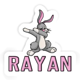 Sticker Dabbing Rabbit Rayan Image