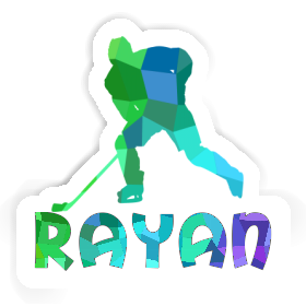 Sticker Rayan Hockey Player Image