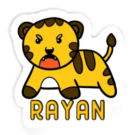 Autocollant Bébé tigre Rayan Image