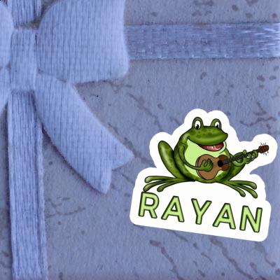 Autocollant Grenouille à guitare Rayan Laptop Image