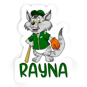 Sticker Baseball-Katze Rayna Image