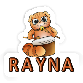 Rayna Sticker Drummer Cat Image