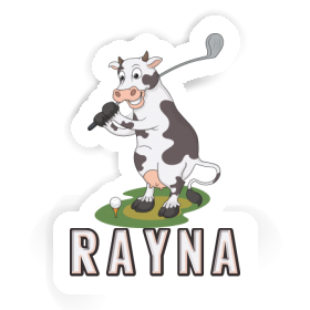 Rayna Sticker Golf Cow Image