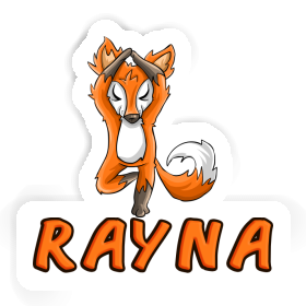 Yoga Fuchs Aufkleber Rayna Image