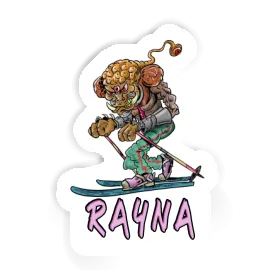 Rayna Sticker Skier Image