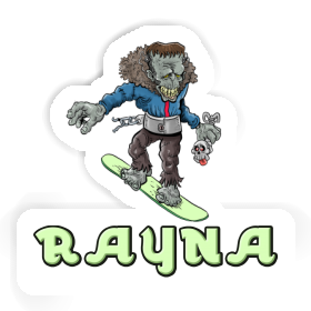 Snowboarder Sticker Rayna Image