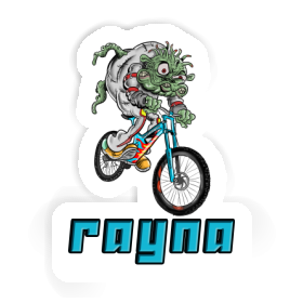 Rayna Sticker Downhill Biker Image