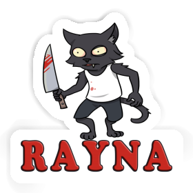 Sticker Rayna Psycho Cat Image