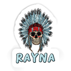 Autocollant Rayna Tête de mort indien Image