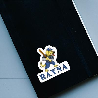 Sticker Rayna Baseball Dog Laptop Image