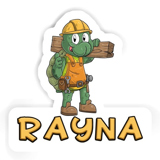 Sticker Rayna Construction worker Notebook Image