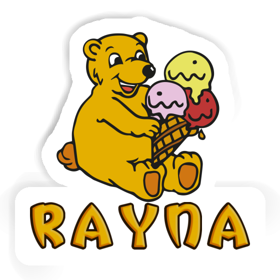 Aufkleber Rayna Eiscreme-Bär Image