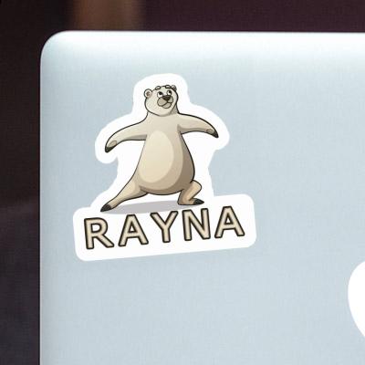 Yoga Bear Sticker Rayna Notebook Image